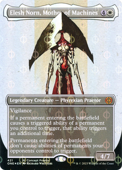 Elesh Norn, Mother of Machines (421) (Borderless) - Compleat Foil