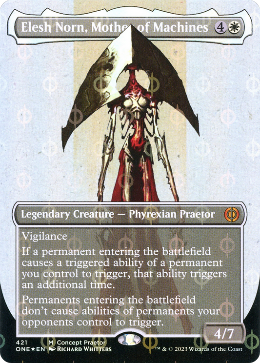 Elesh Norn, Mother of Machines (421) (Borderless) - Compleat Foil