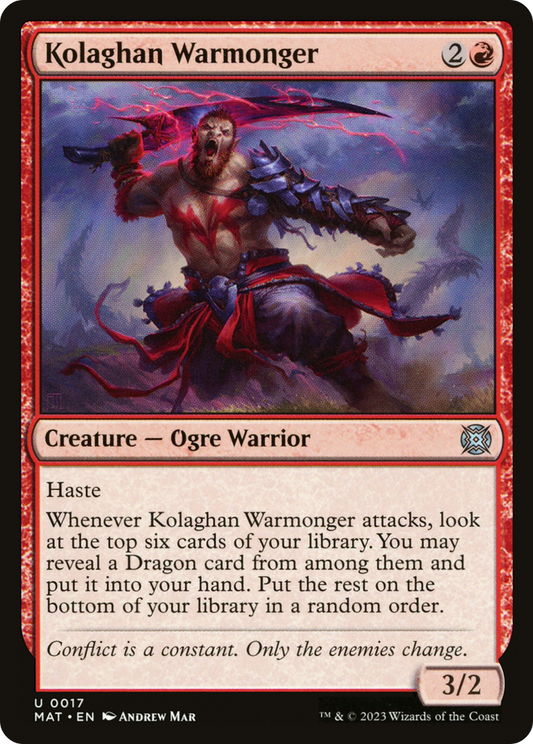Kolaghan Warmonger - Foil