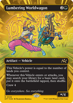 Lumbering Worldwagon (0528) (Borderless) - First Place Foil