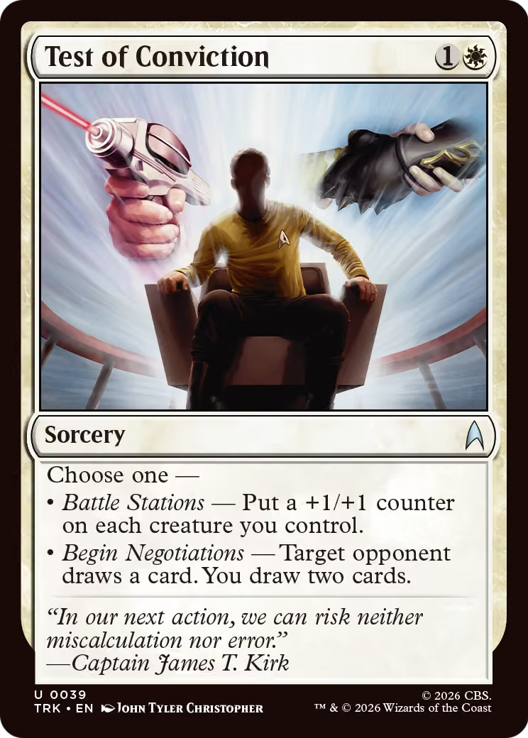 Test of Conviction (TRK) - Foil