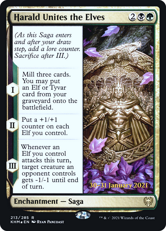 Harald Unites the Elves (213) (Prerelease) - Foil