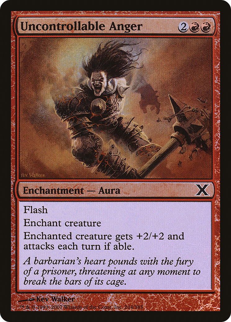 Uncontrollable Anger - Foil