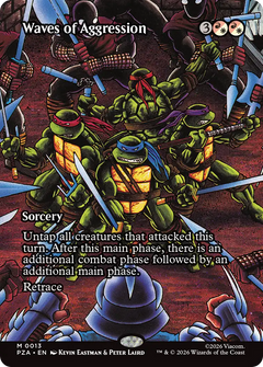 Waves of Aggression (0013) (Borderless) (PZA) - Foil