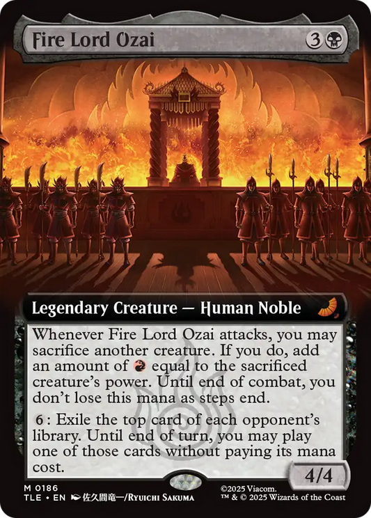 Fire Lord Ozai (0186) Extended Art - Foil tle