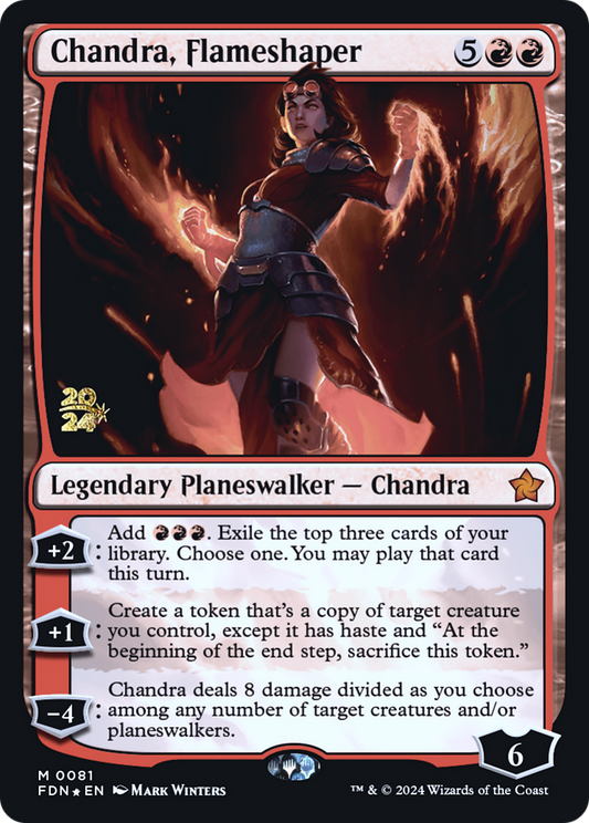 Chandra, Flameshaper (0081) (Prerelease) - Foil