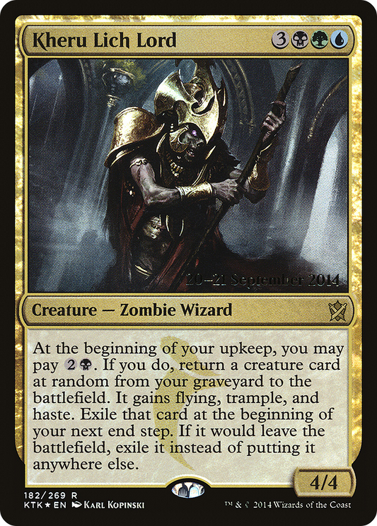 Kheru Lich Lord (182) (Prerelease) - Foil