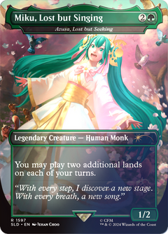 Miku, Lost but Singing [Azusa, Lost but Seeking] (1597) (Borderless) - Rainbow Foil