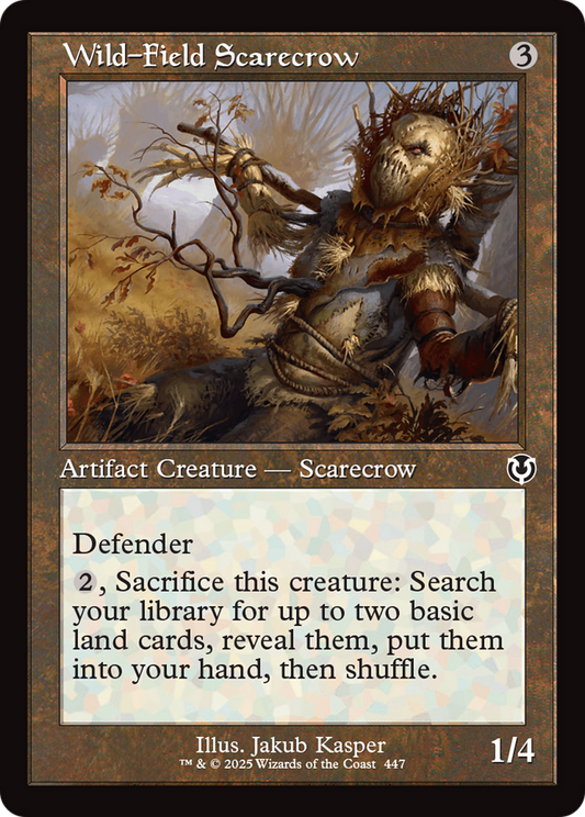 Wild-Field Scarecrow (0447) (Retro Frame)
