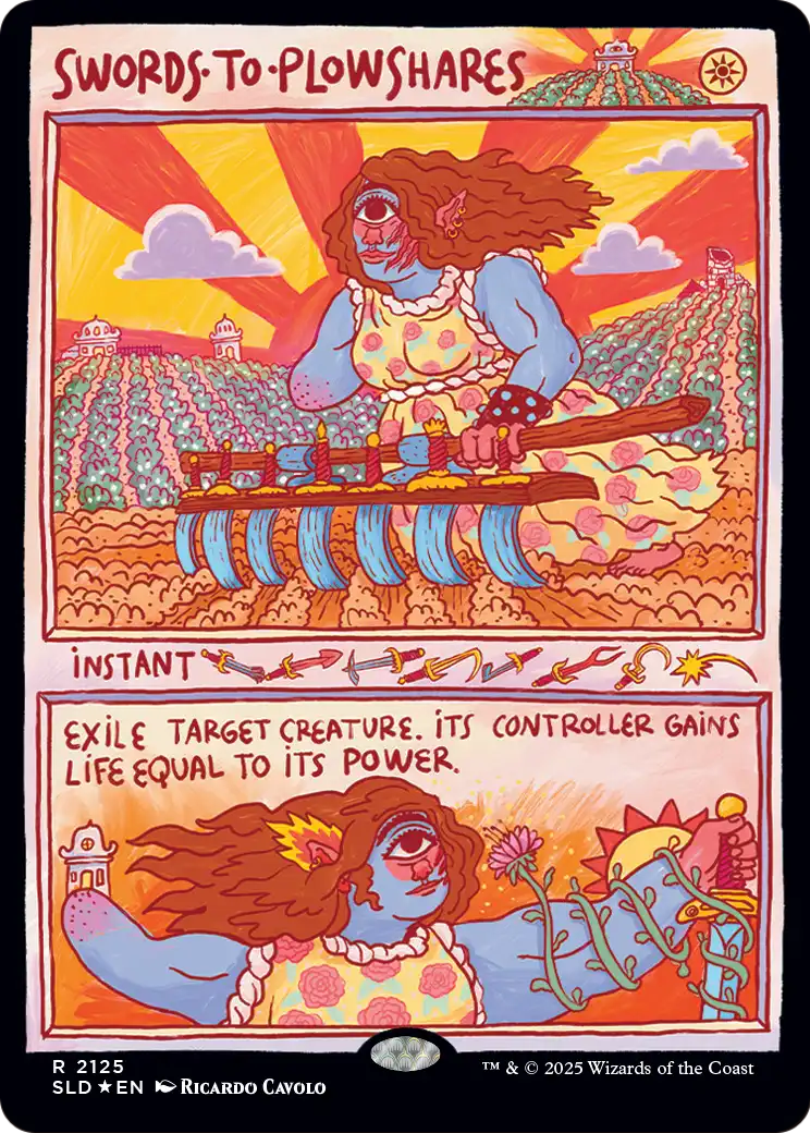 Swords to Plowshares (2125) (Showcase) (SLD) - Foil