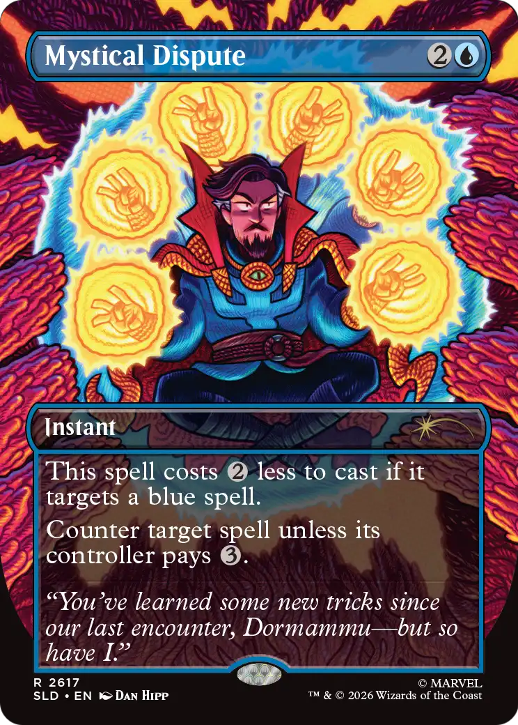 Mystical Dispute (2617) (Borderless) (SLD) - Foil