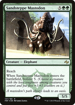 Sandsteppe Mastodon (137) (Prerelease) - Foil
