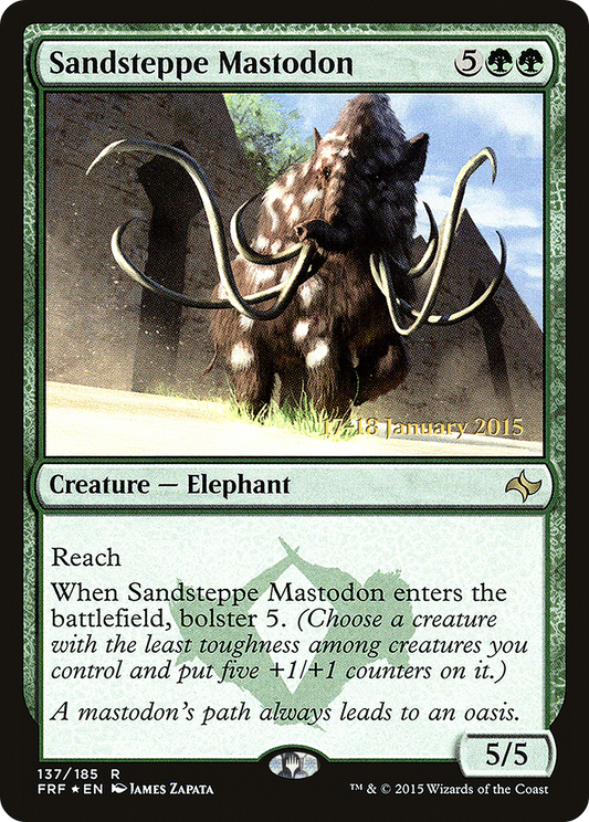 Sandsteppe Mastodon (137) (Prerelease) - Foil