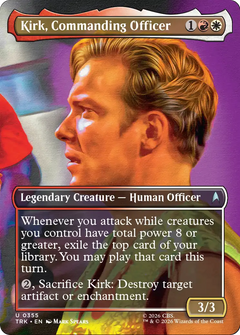 Kirk, Commanding Officer (0355) (Borderless) (TRK) - Foil