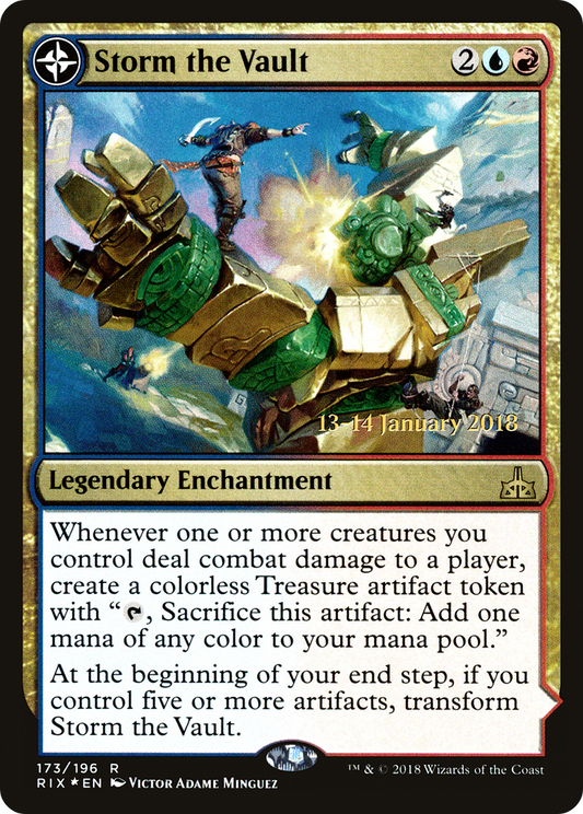 Storm the Vault // Vault of Catlacan (173) (Prerelease) (PRIX) - Foil