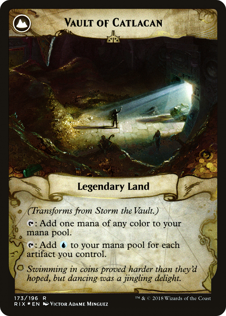 Storm the Vault // Vault of Catlacan (173) (Prerelease) (PRIX) - Foil