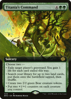 Titania's Command (349) (Extended Art) - Foil