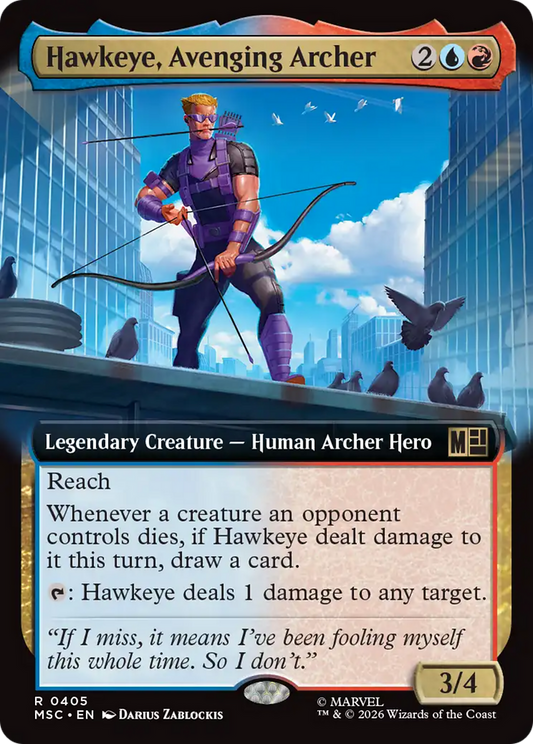 Hawkeye, Avenging Archer (0405) (Extended Art) (MSC)