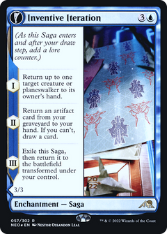 Inventive Iteration // Living Breakthrough (057) (Prerelease) (PNEO) - Foil