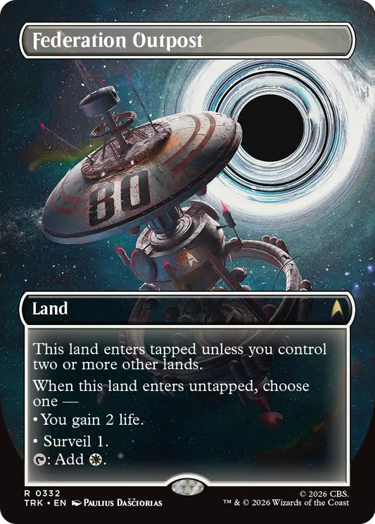 Federation Outpost (0332) (Borderless) (TRK) - Foil