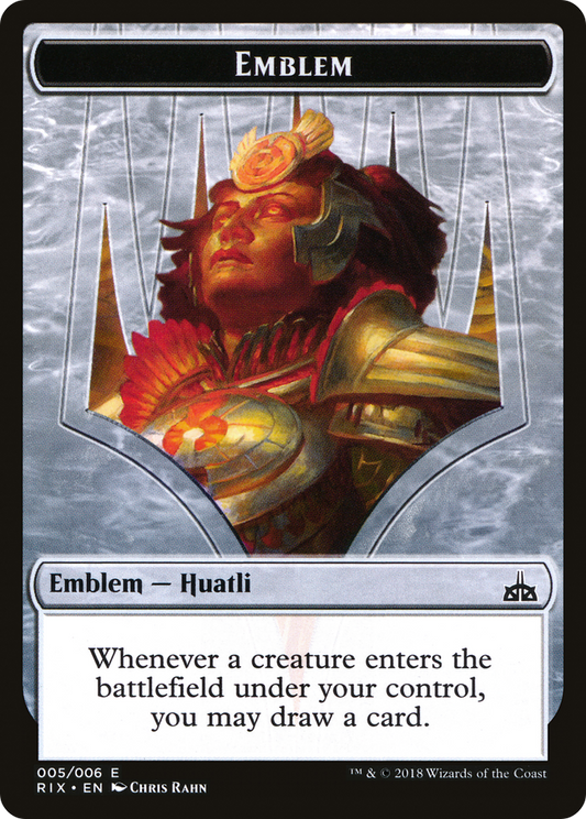 Huatli, Radiant Champion Emblem (005)