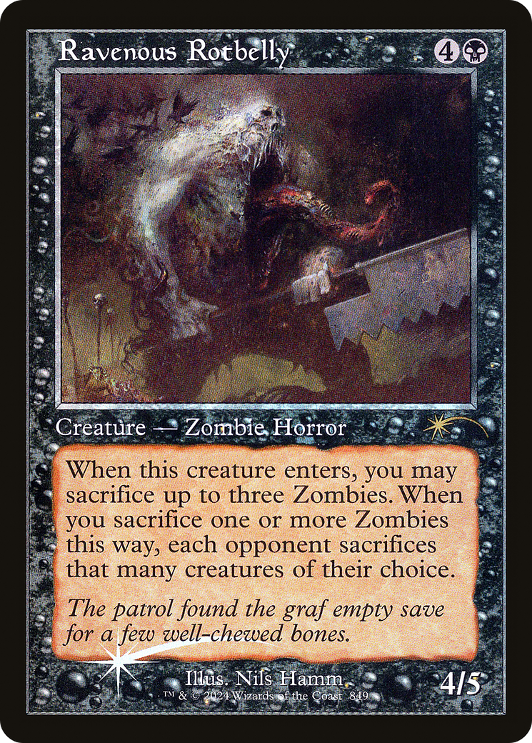 Ravenous Rotbelly (849) (Retro Frame) - Foil