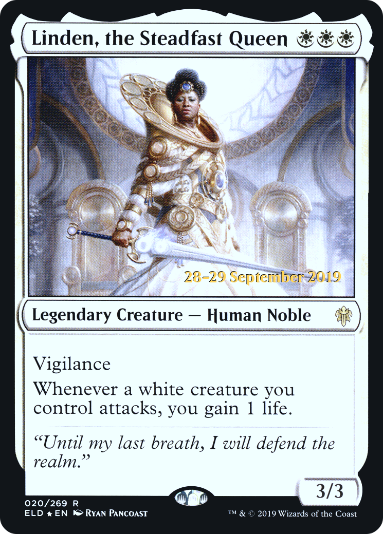 Linden, the Steadfast Queen (020) (Prerelease) - Foil
