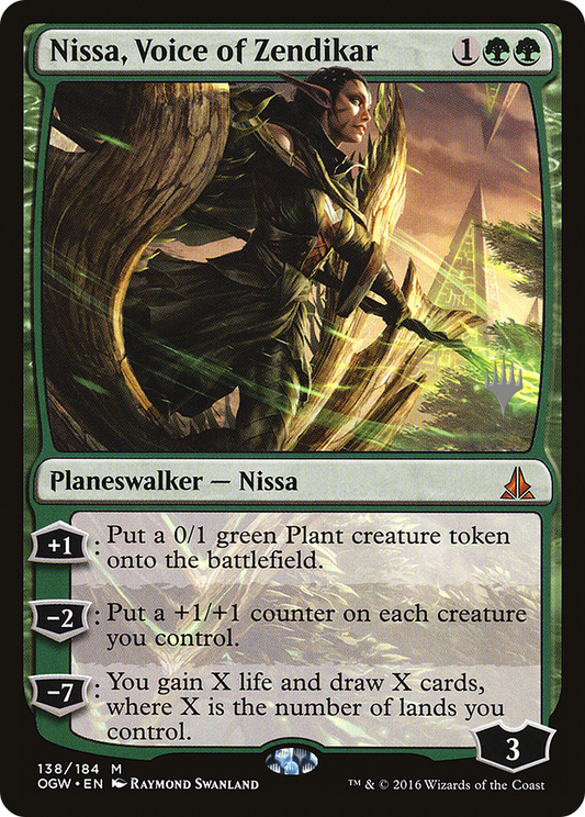 Nissa, Voice of Zendikar (138) (Promo Pack) - Foil
