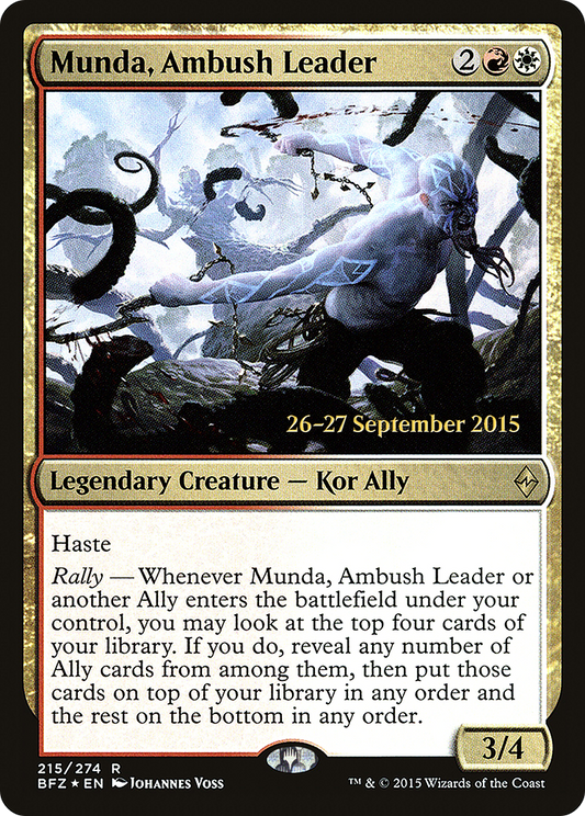 Munda, Ambush Leader (215) (Prerelease) - Foil