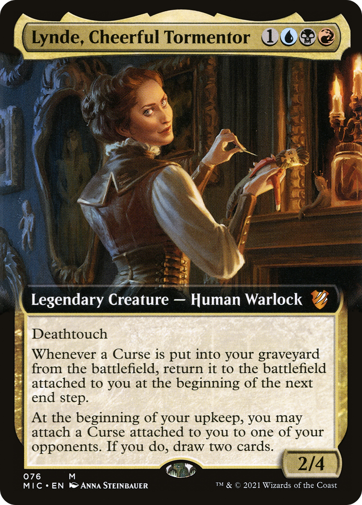 Lynde, Cheerful Tormentor (076) (Extended Art)