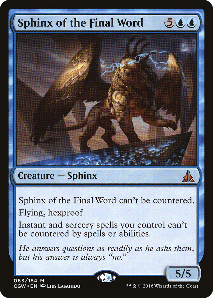 Sphinx of the Final Word - Foil