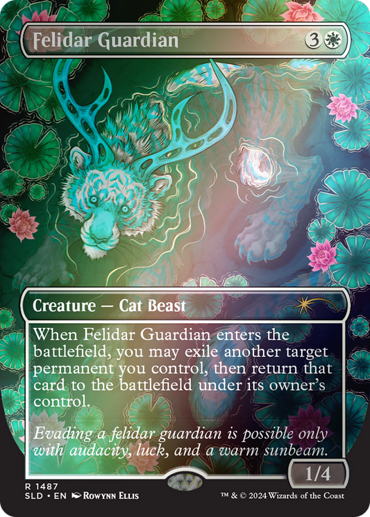 Felidar Guardian (1487) (Borderless) - Rainbow Foil