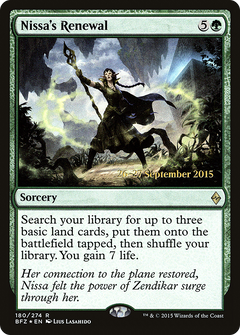 Nissa's Renewal (180) (Prerelease) - Foil