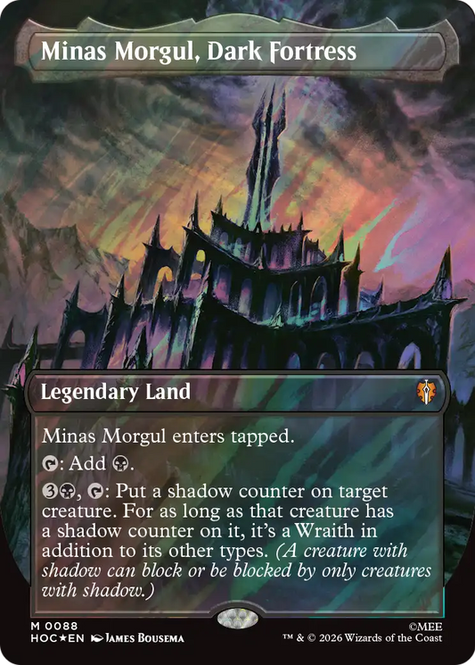 Minas Morgul, Dark Fortress (0088) (Borderless) (HOC) - Surge Foil