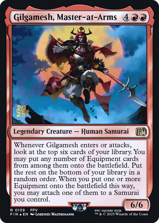 Gilgamesh, Master-at-Arms (0139) (Prerelease) - Foil