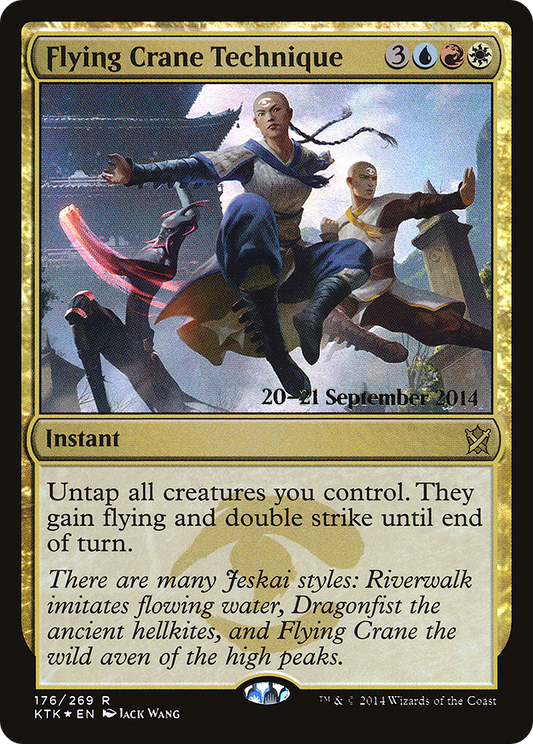 Flying Crane Technique (176) (Prerelease) - Foil