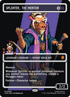 Splinter, the Mentor (0089) (Borderless) (TMC) - Surge Foil