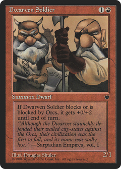 Dwarven Soldier (Illus. Douglas Shuler)