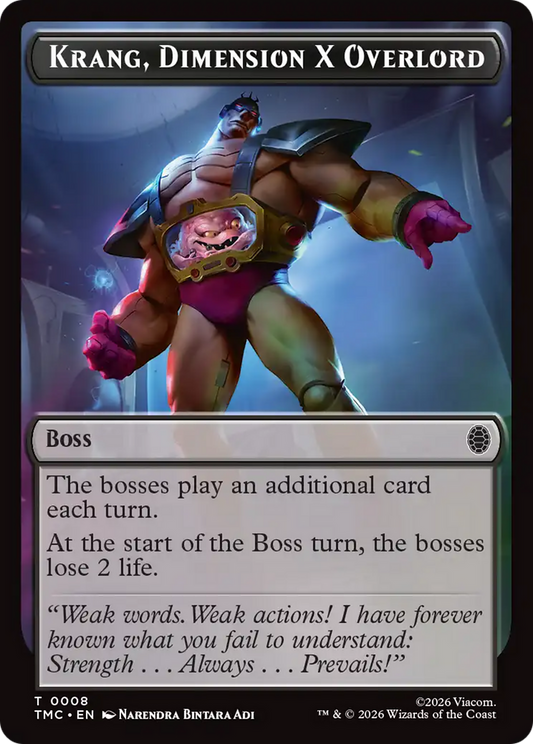 Krang, Dimension X Overlord Token (0008) (TTMC)