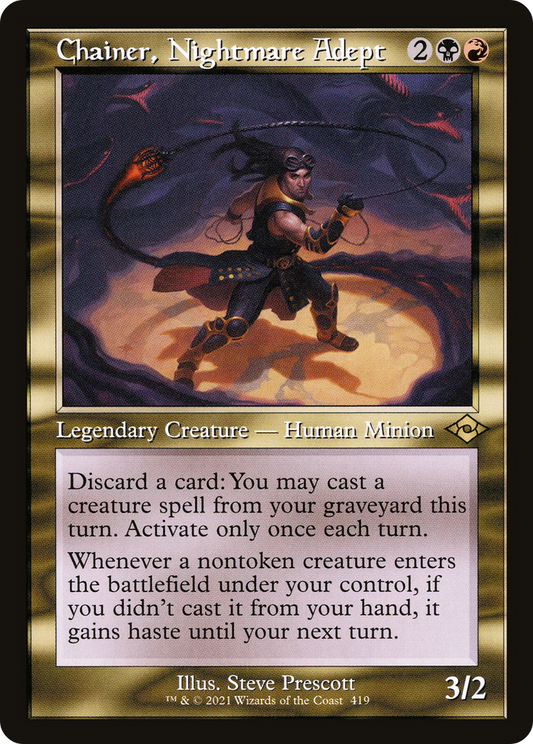 Chainer, Nightmare Adept (419) (Retro Frame)