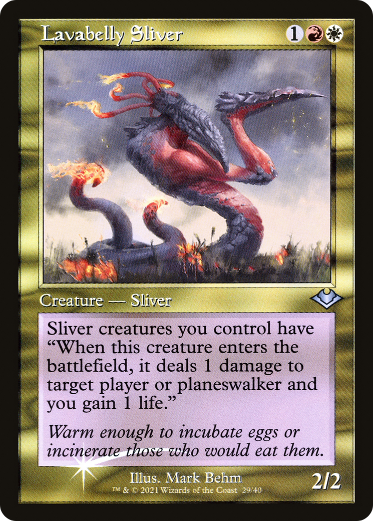 Lavabelly Sliver (029) (Retro Frame) - Foil Etched