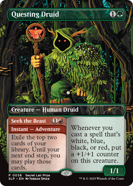Questing Druid // Seek the Beast (0038) (Borderless)