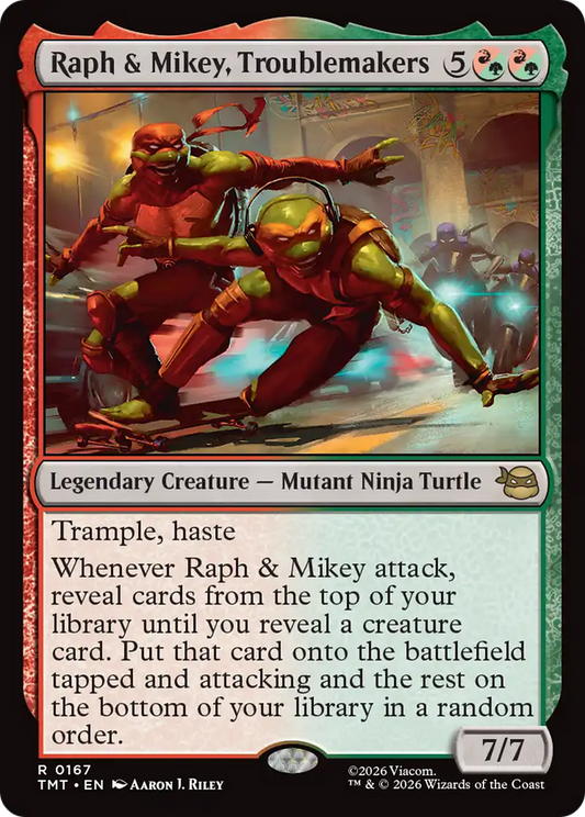 Raph & Mikey, Troublemakers (TMT) - Foil
