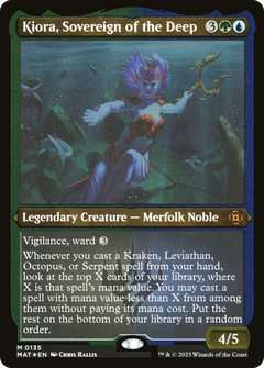 Kiora, Sovereign of the Deep (0135) - Foil Etched