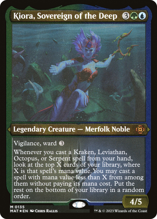 Kiora, Sovereign of the Deep (0135) - Foil Etched