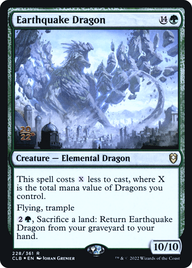 Earthquake Dragon (228) (Prerelease) - Foil