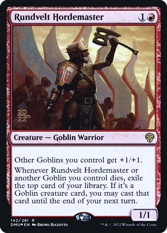 Rundvelt Hordemaster (142) (Prerelease) - Foil