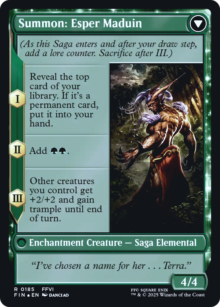 Esper Origins // Summon: Esper Maduin (0185) (Prerelease) (PFIN) - Foil