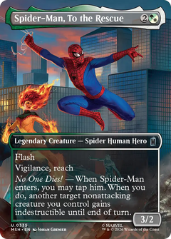 Spider-Man, To the Rescue (0335) (Borderless) (MSH) - Foil