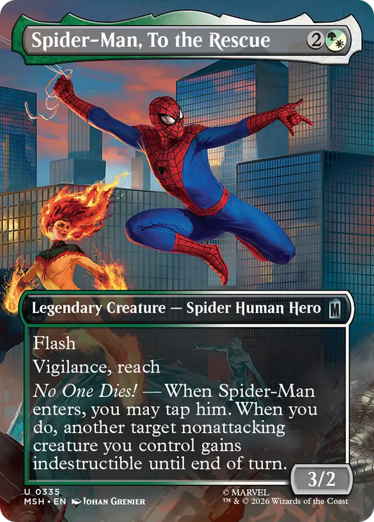 Spider-Man, To the Rescue (0335) (Borderless) (MSH) - Foil